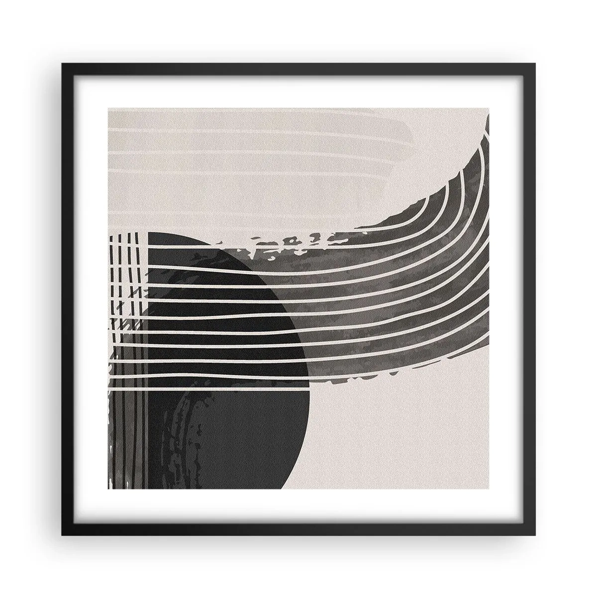 Poster in cornice nera - Andata e ritorno - 50x50 cm