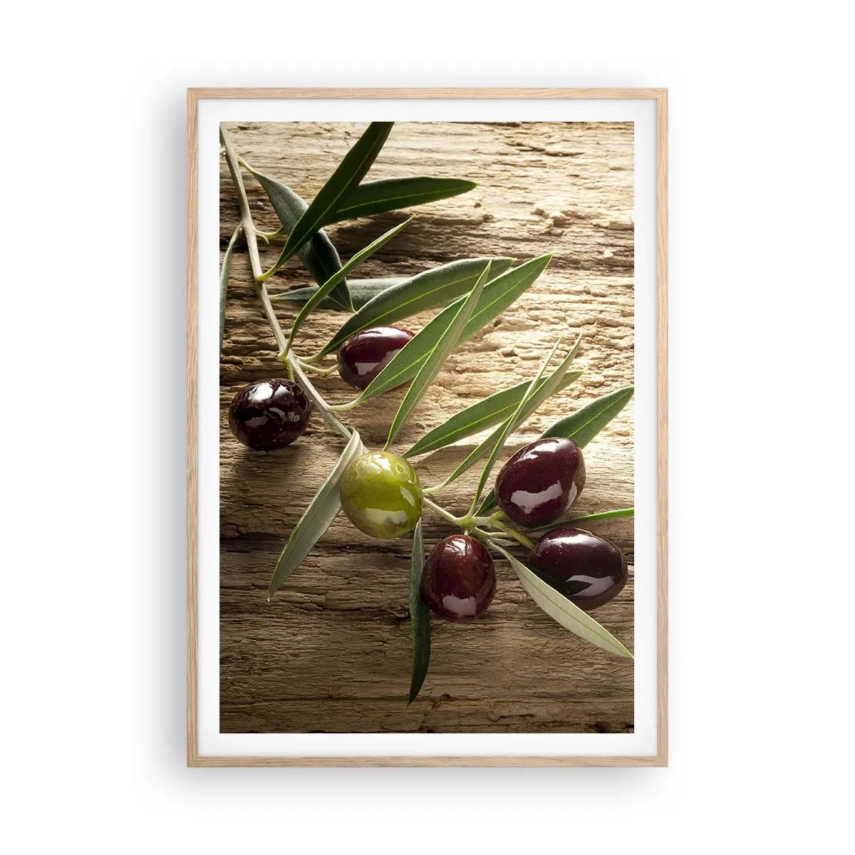 Poster in cornice rovere chiaro - Direttamente dalla natura - 70x100 cm