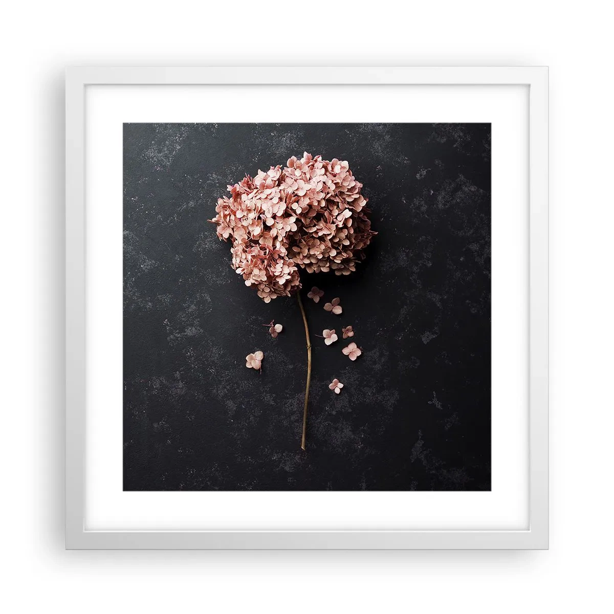 Poster in cornice bianca - Un vero segno romantico - 40x40 cm
