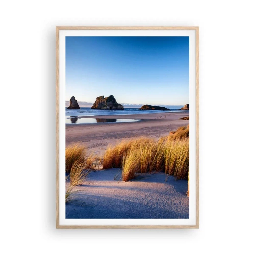 Poster in cornice rovere chiaro - Per i cercatori di pace - 70x100 cm