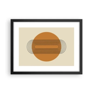 Poster in cornice nera - Piano perfetto - 40x30 cm