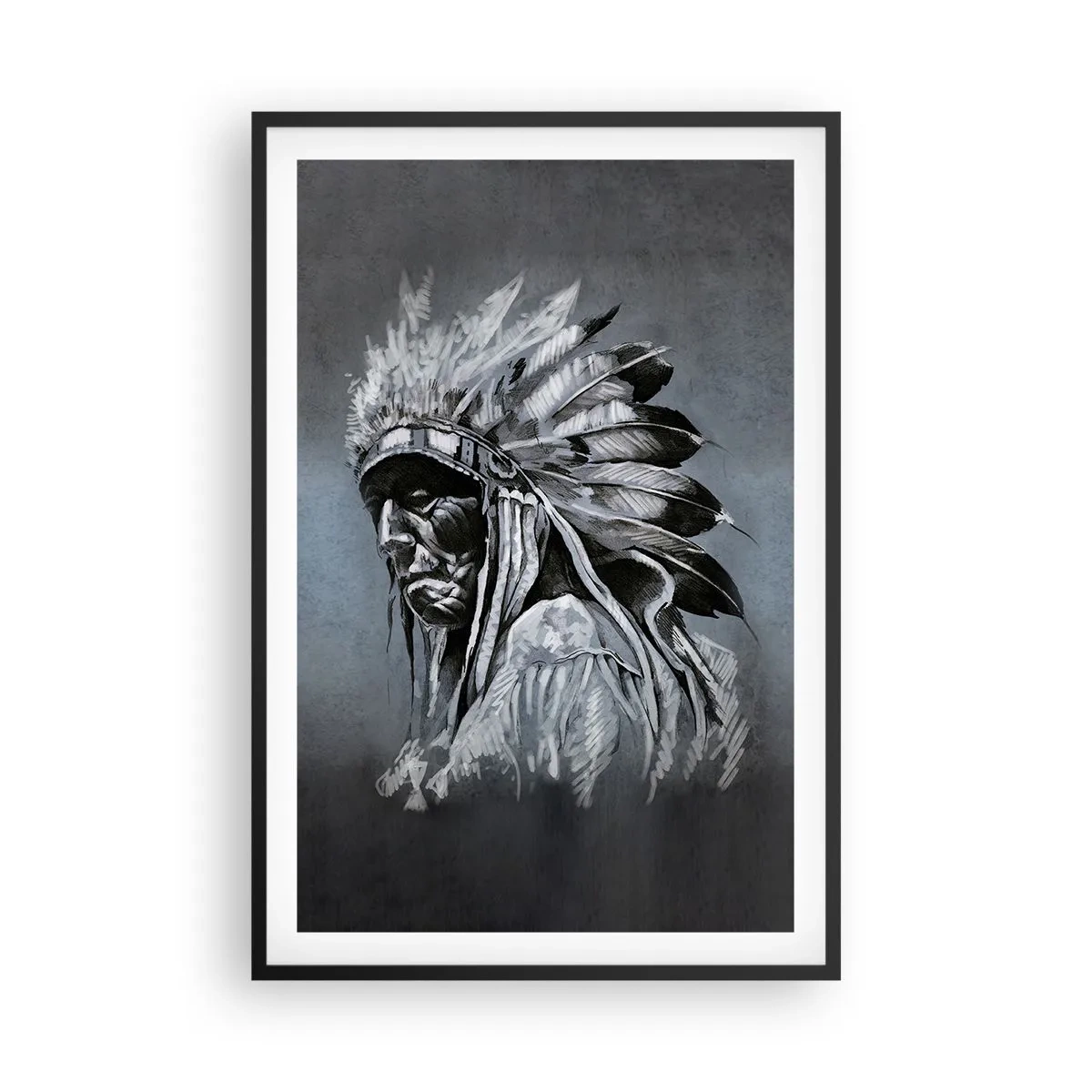 Poster in cornice nera - Ritorno alle radici - 61x91 cm