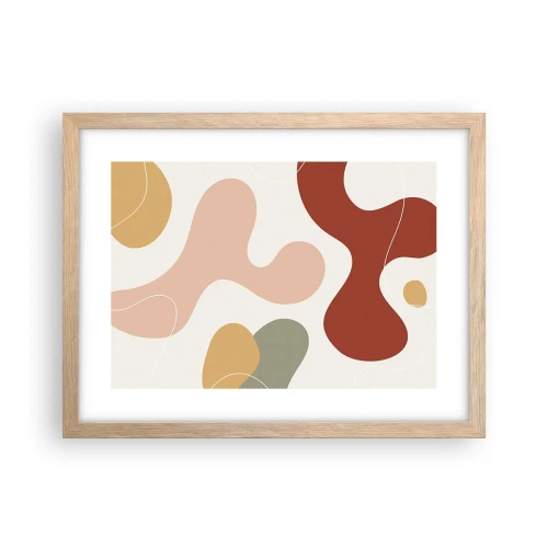 Poster in cornice rovere chiaro - Ghirigori - 40x30 cm