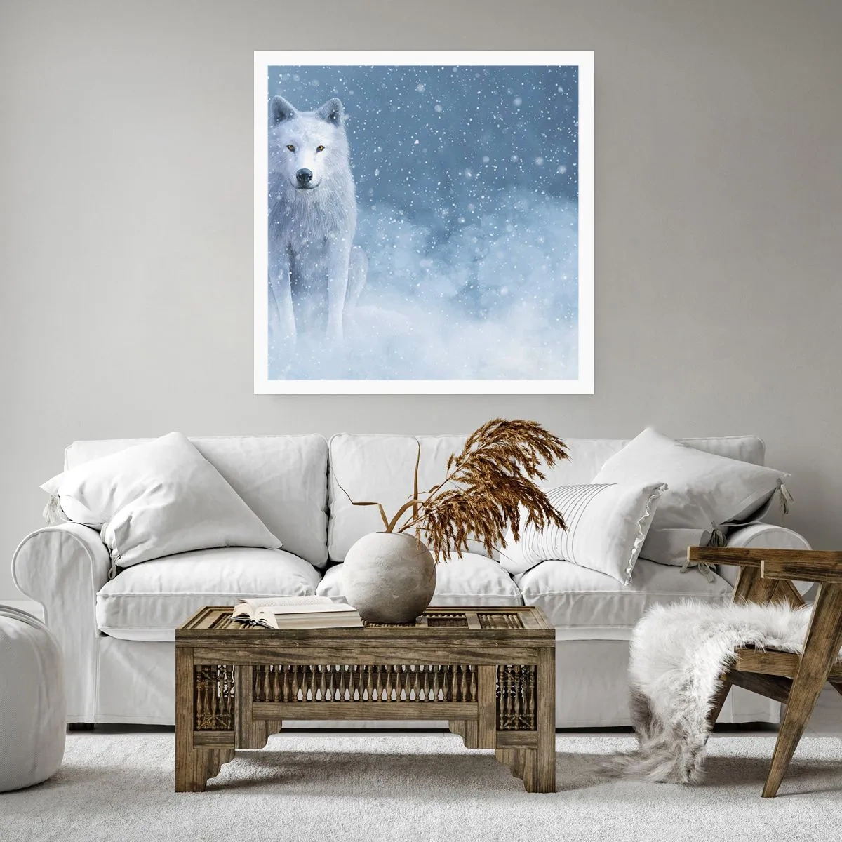 Poster - Nello spirito dell'inverno - 60x60 cm