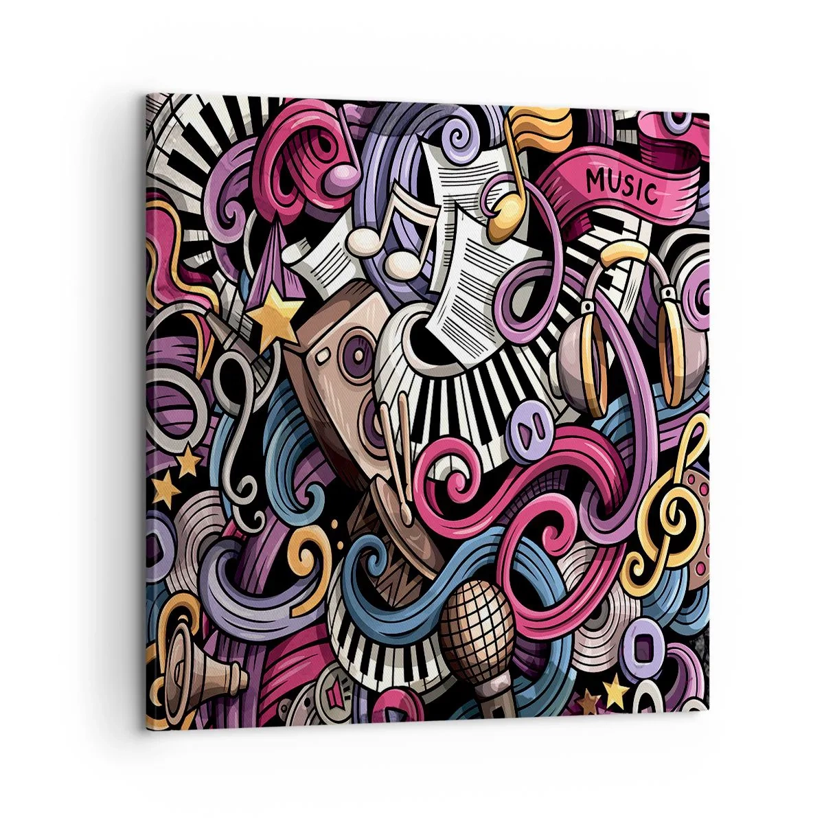 Quadro su tela - Stampe su Tela - Melodia complicata - 60x60 cm