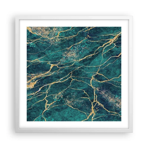 Poster in cornice bianca - La vena d'oro - 50x50 cm