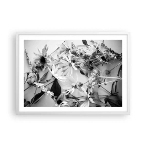 Poster in cornice bianca - Un non bouquet di fiori - 70x50 cm
