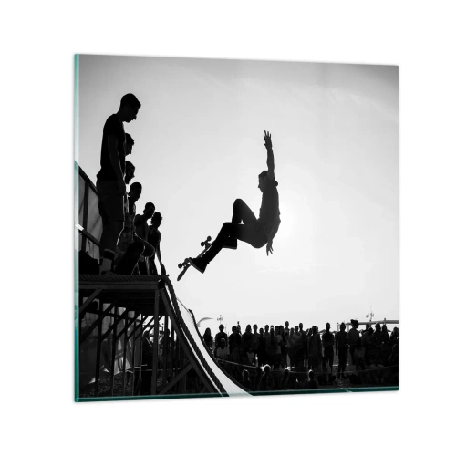 Quadro su vetro - Protagonisti e spettatori - 60x60 cm