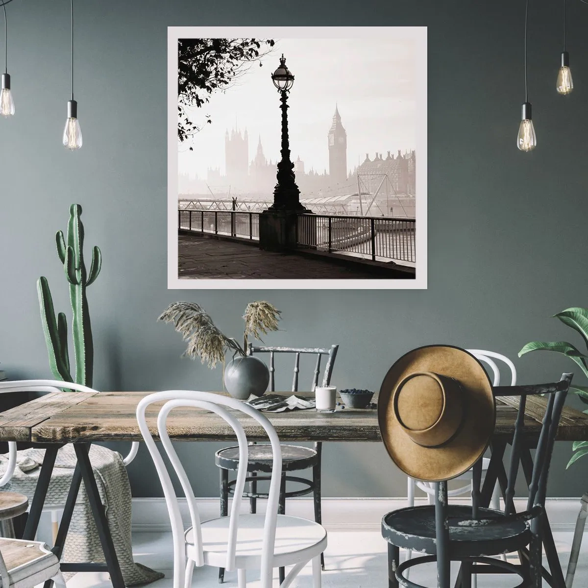 Poster - Un mattino a Londra - 60x60 cm