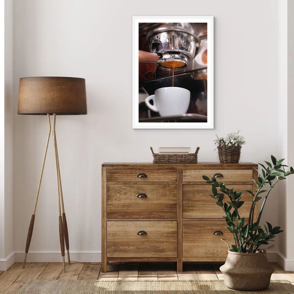 Poster in cornice bianca - Il miglior momento della giornata - 61x91 cm