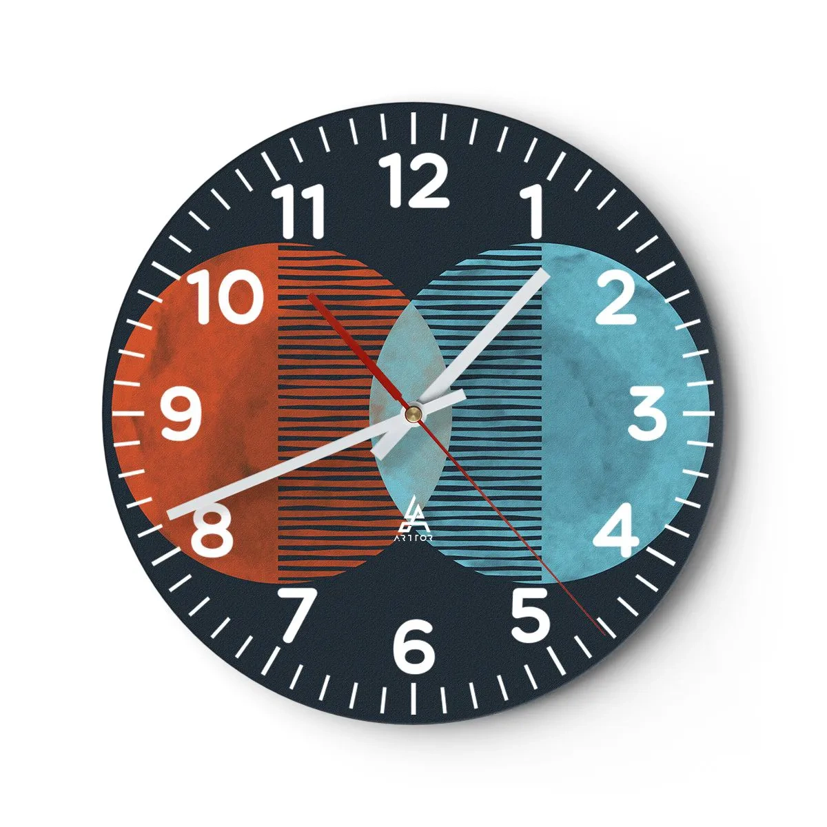 Orologio da parete - Orologio in Vetro - Fantasia astronomica - 30x30 cm