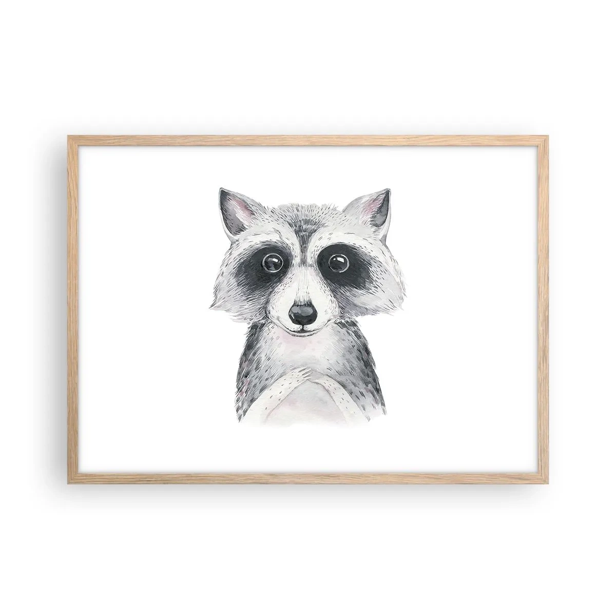 Poster in cornice rovere chiaro - Un attimo di commozione - 70x50 cm