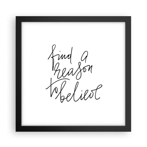 Poster in cornice nera - è possibile - 30x30 cm