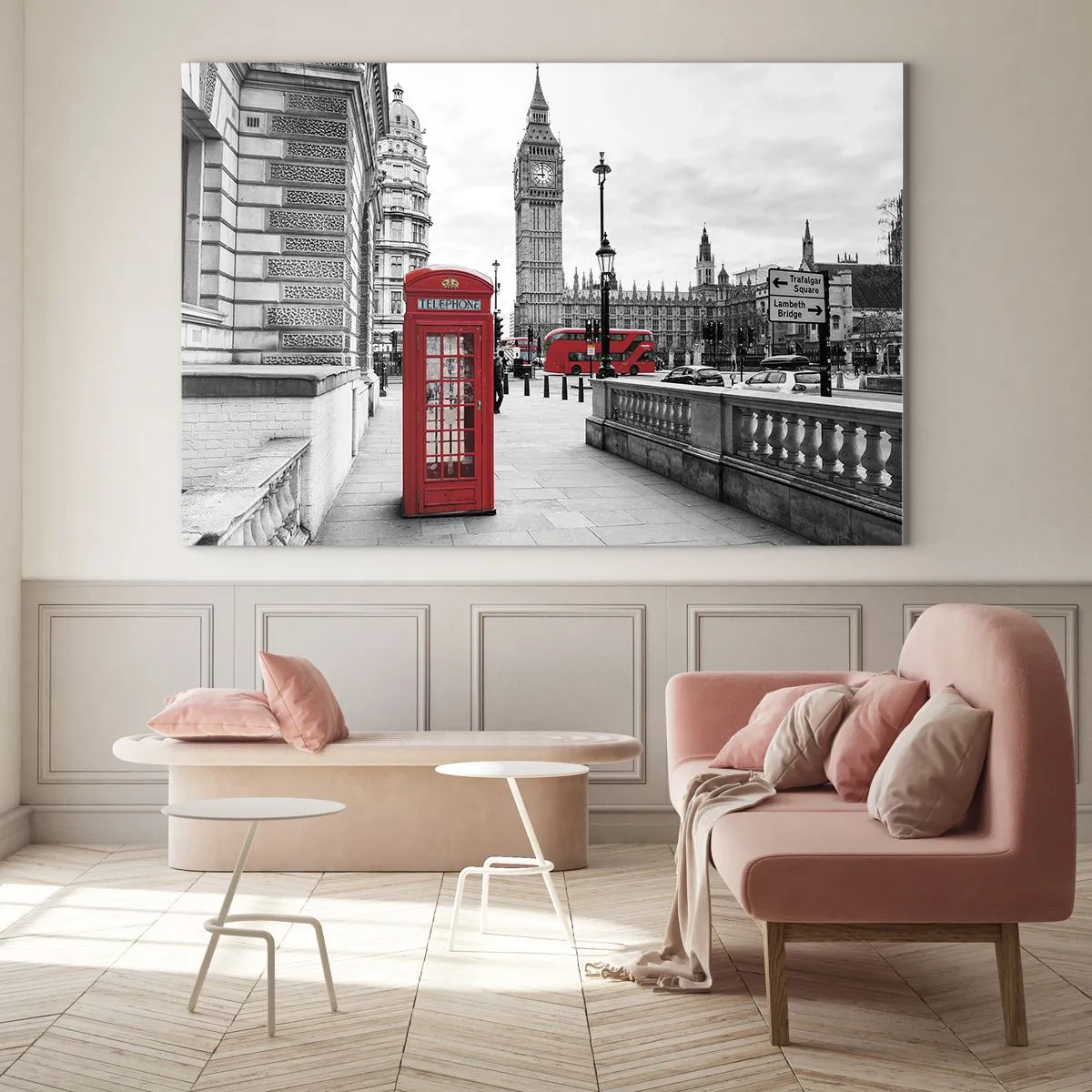 Quadro su vetro - Indubbiamente Londra - 70x50 cm