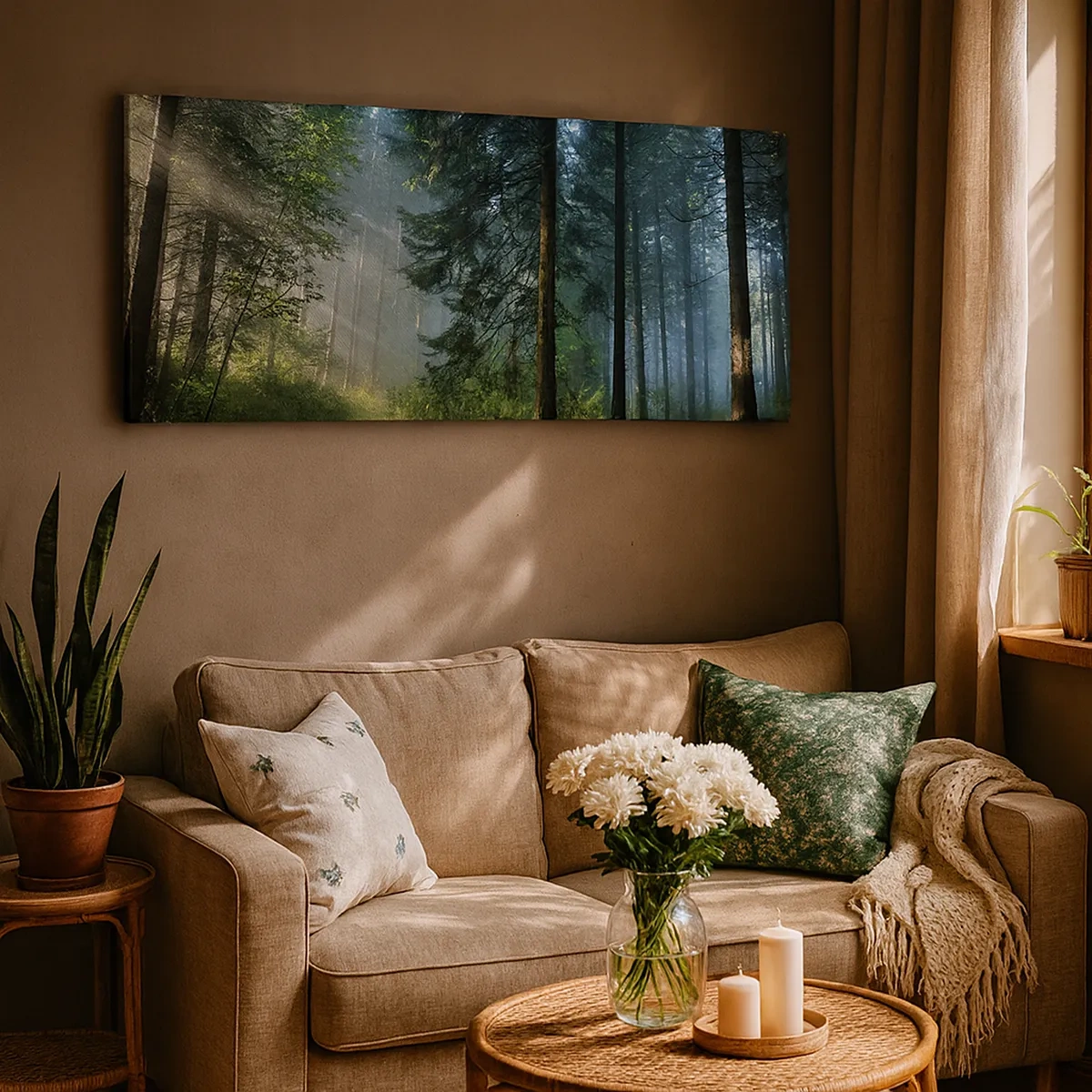 Quadro su tela - Stampe su Tela - Raggiante all'alba - 30x30 cm