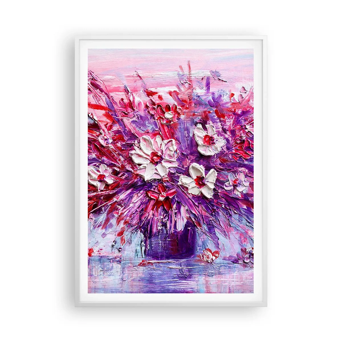 Poster in cornice bianca - Innocenza e passione - 70x100 cm