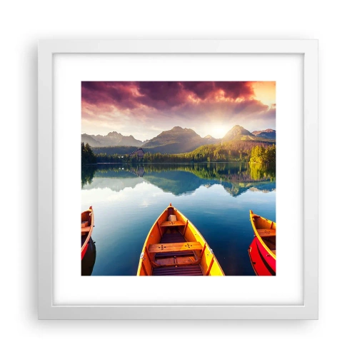 Poster in cornice bianca - Niente contro natura - 30x30 cm