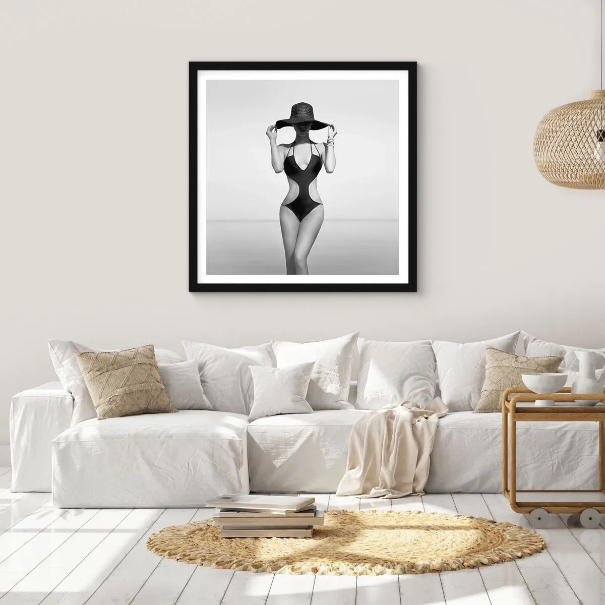 Poster in cornice nera - Il mio nome è Eleganza - 30x30 cm