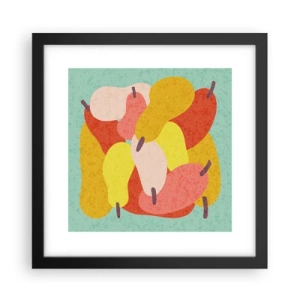 Poster in cornice nera - Assaggia il sole estivo - 30x30 cm