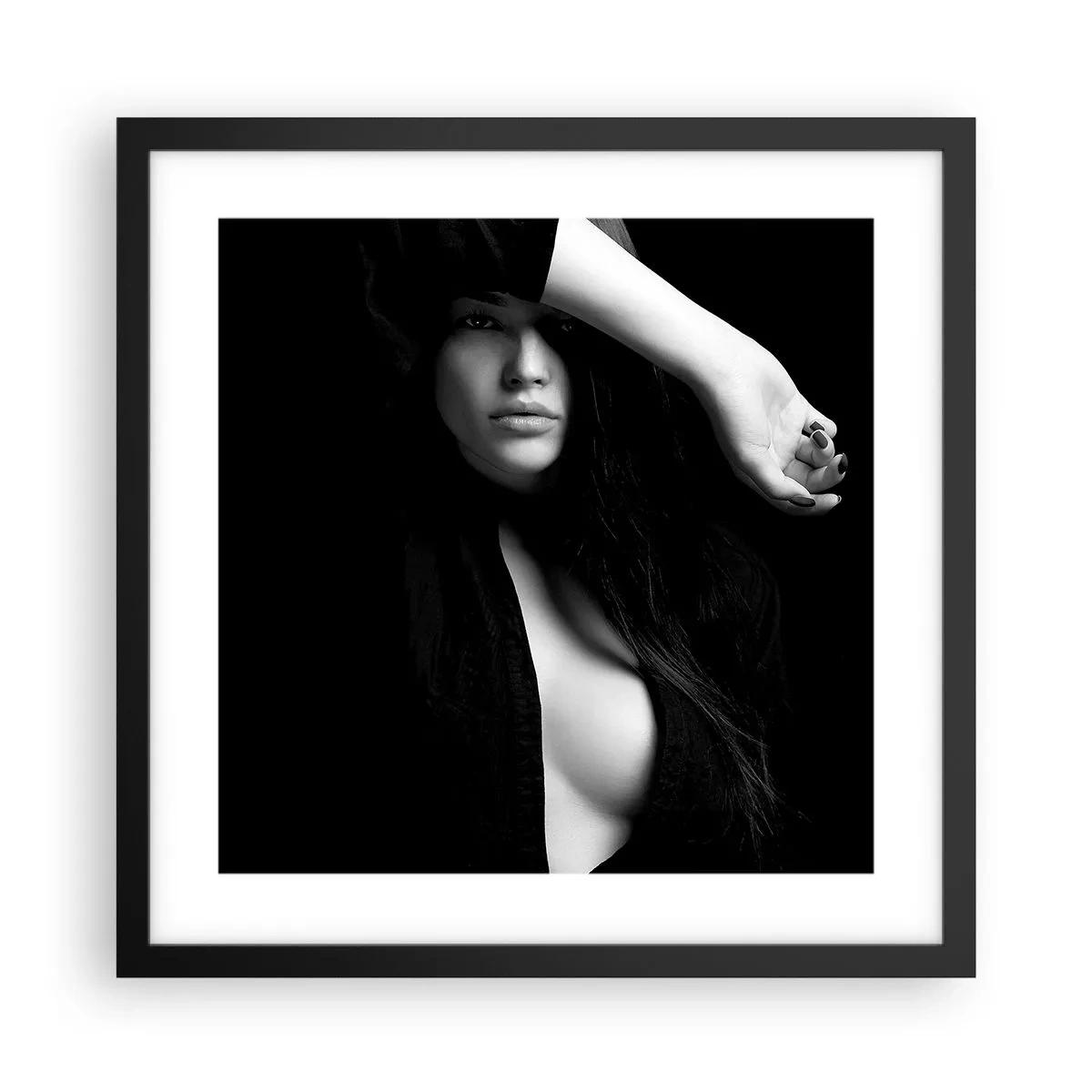 Poster in cornice nera - Scuola di seduzione - 40x40 cm