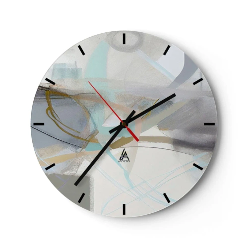 Orologio da parete - Orologio in Vetro - Astrazione nebulosa - 40x40 cm