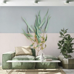 Fotomurali Premium Sand - Delicatezza pastello - Pastello, Pianta, Boho - 150x105 cm