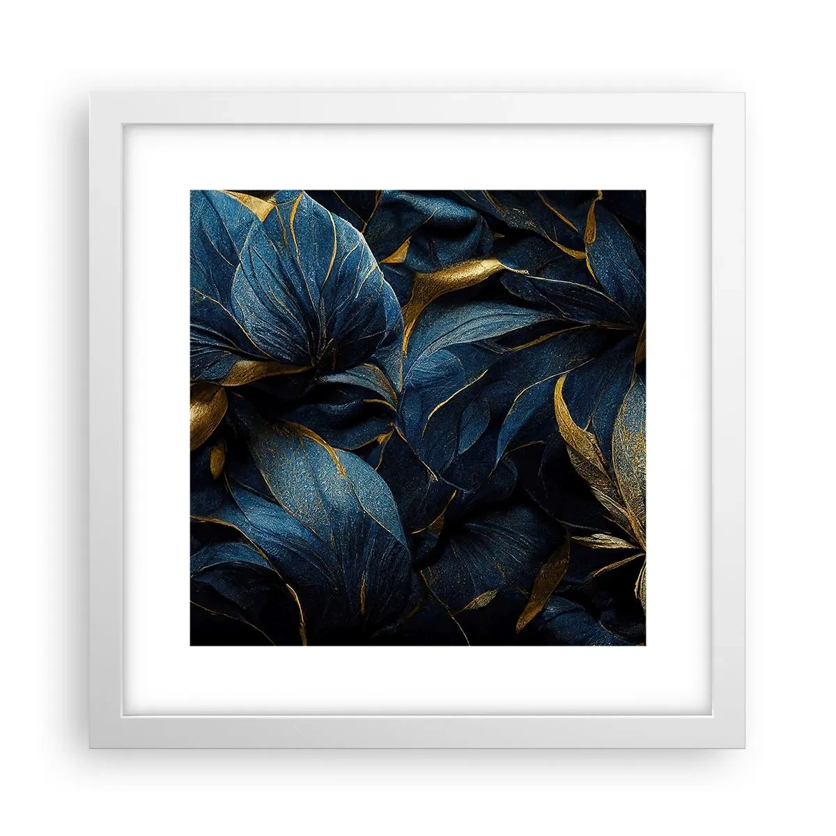 Poster in cornice bianca - Foderati d'oro - 30x30 cm