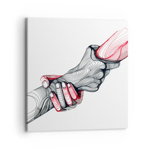 Quadro su tela - Stampe su Tela - Sei in buone mani - 70x70 cm