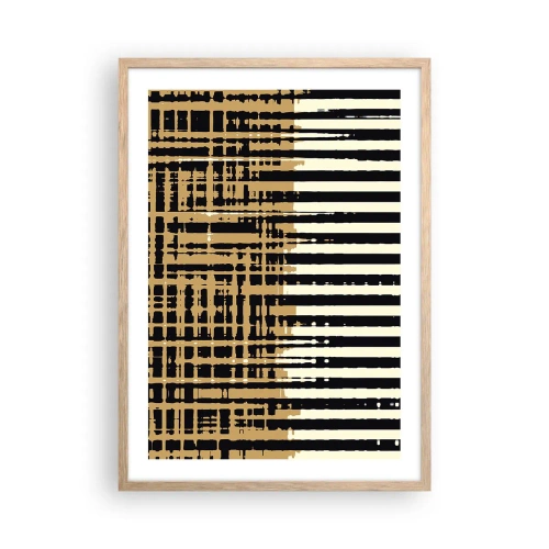 Poster in cornice rovere chiaro - Astrazione architettonica - 50x70 cm