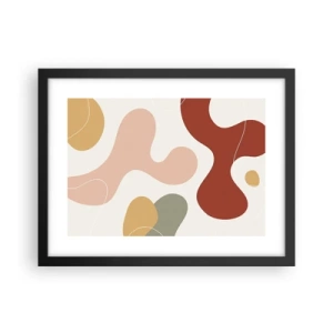 Poster in cornice nera - Ghirigori - 40x30 cm