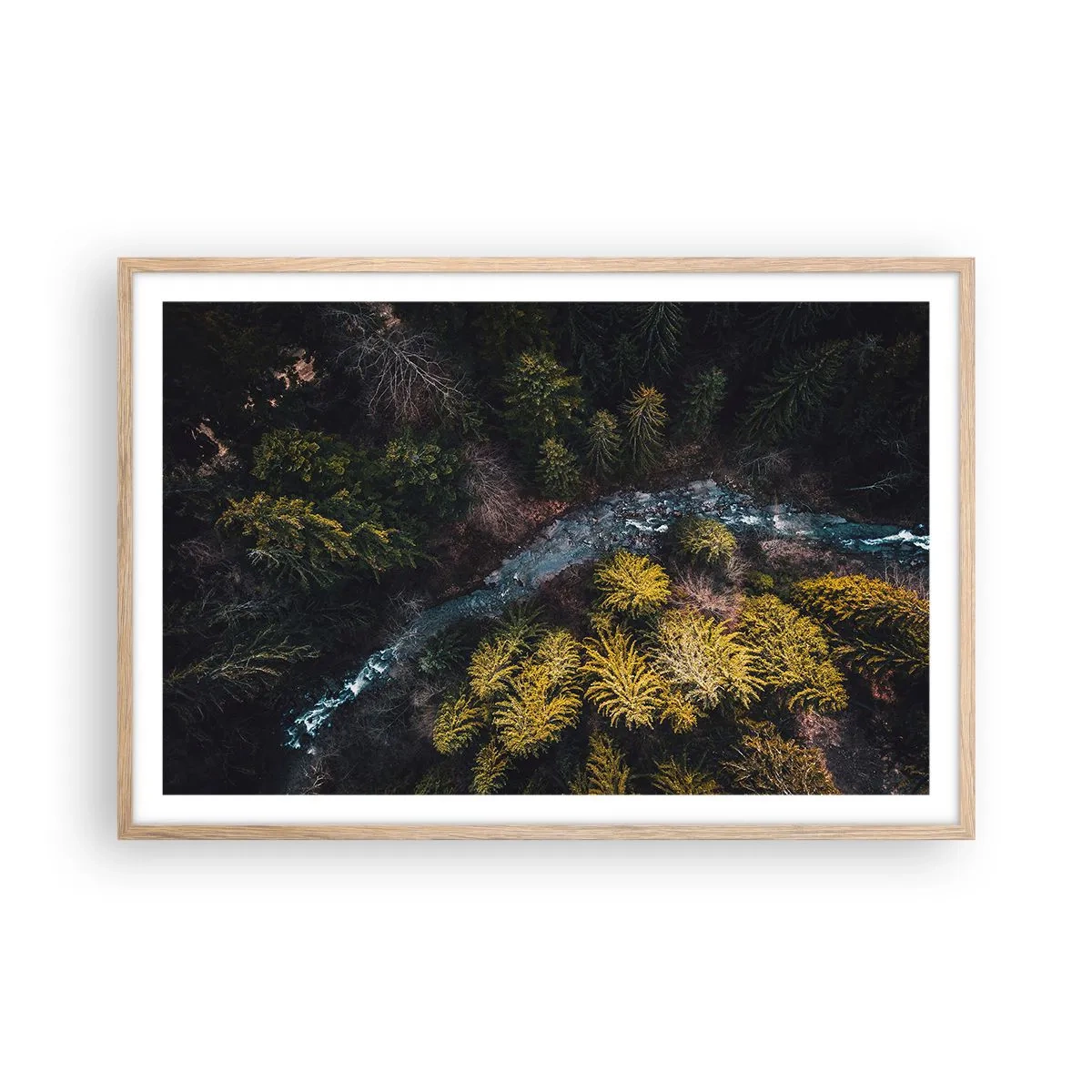 Poster in cornice rovere chiaro - Sempre più veloce - 91x61 cm