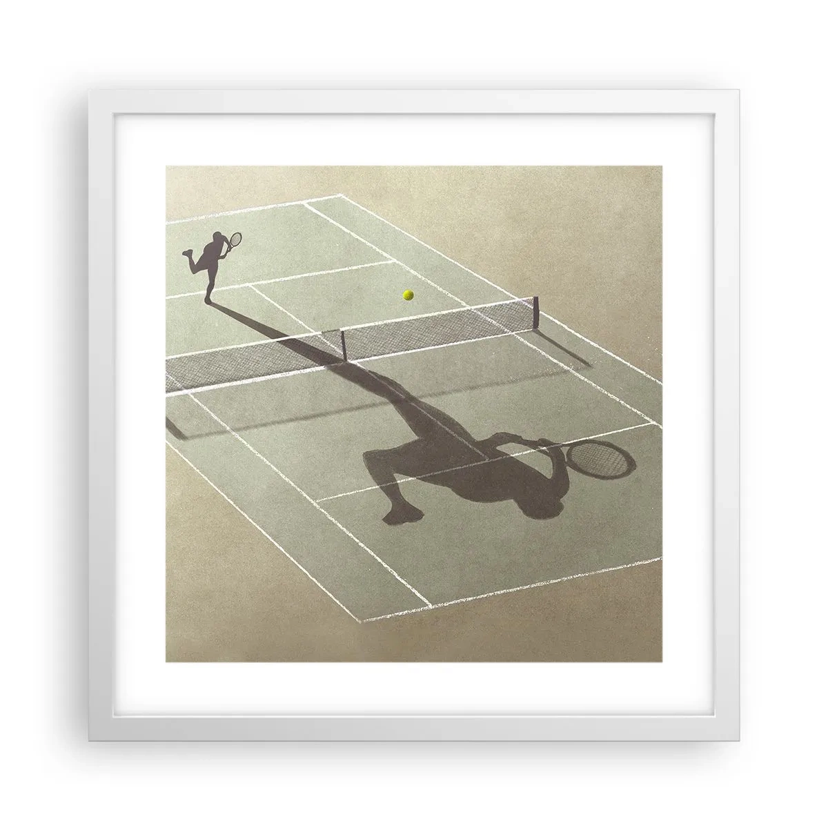 Poster in cornice bianca - Sconfiggere se stesso - 40x40 cm