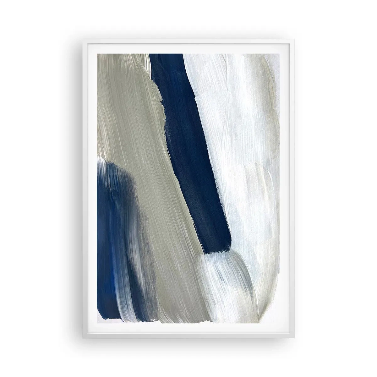 Poster in cornice bianca - Incontro con il bianco - 70x100 cm