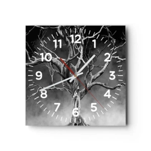 Orologio da parete - Orologio in Vetro - Primordiale e sacro - 30x30 cm