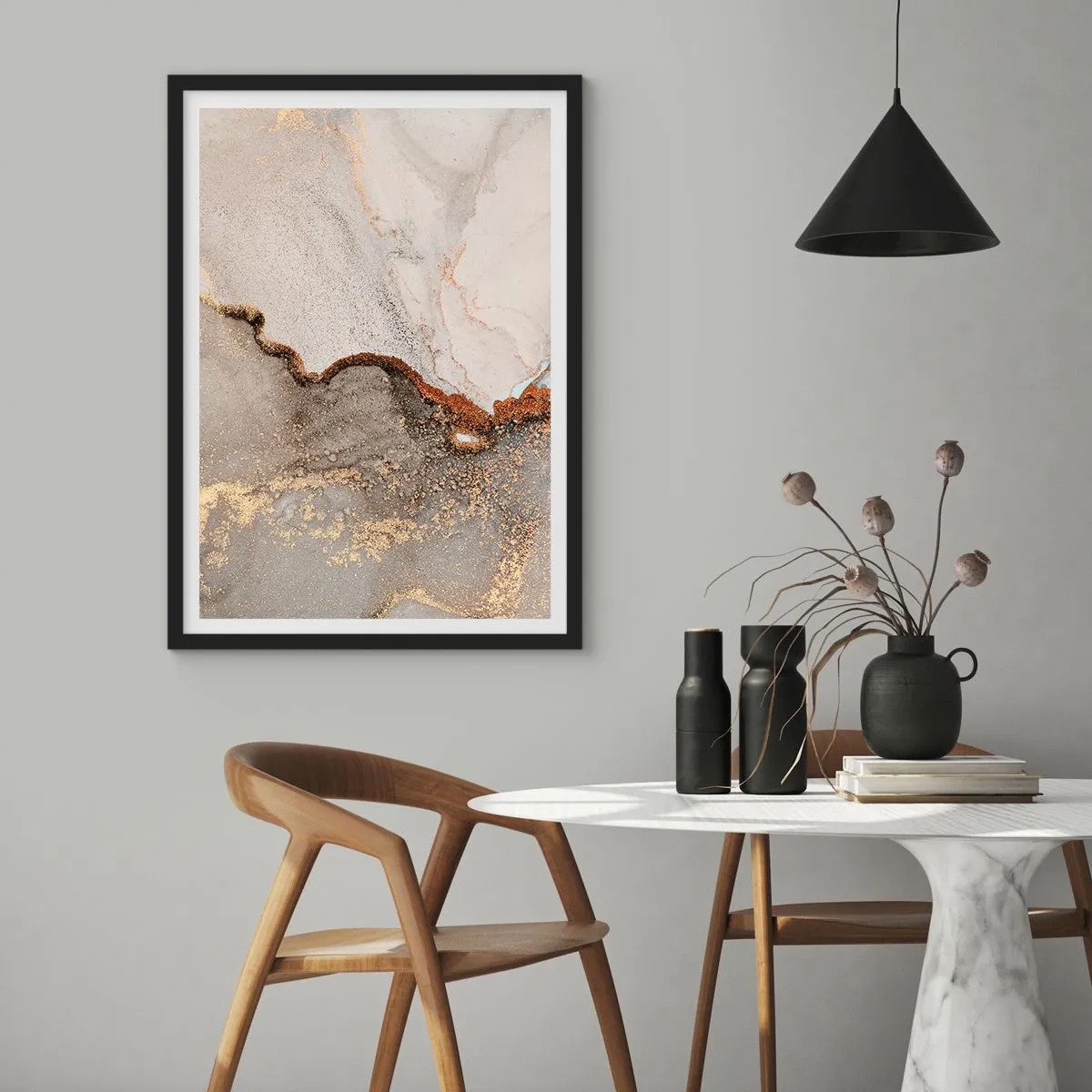 Poster in cornice nera - Ai confini del colore - 40x50 cm