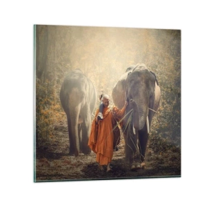 Quadro su vetro - Comprensione perfetta - 70x70 cm