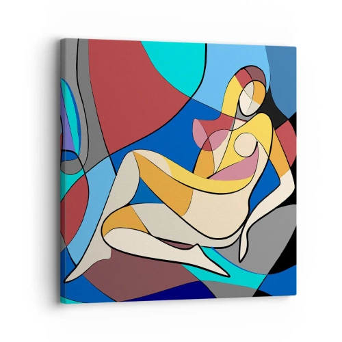 Quadro su tela - Stampe su Tela - Nudo cubista - 30x30 cm