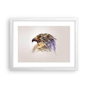 Poster in cornice bianca - Ritratto di guerriero - 40x30 cm