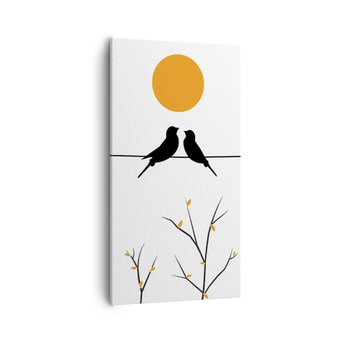 Quadro su tela - Stampe su Tela - Sera da usignoli - 55x100 cm