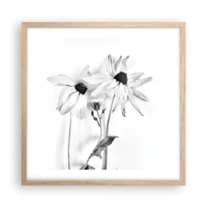 Poster in cornice rovere chiaro - Nessuno vuole essere solo - 50x50 cm