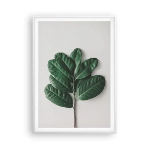 Poster in cornice bianca - Il disegno della natura stessa - 70x100 cm