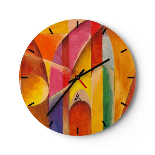 Orologio da parete - Orologio in Vetro - La cattedrale del sole - 40x40 cm