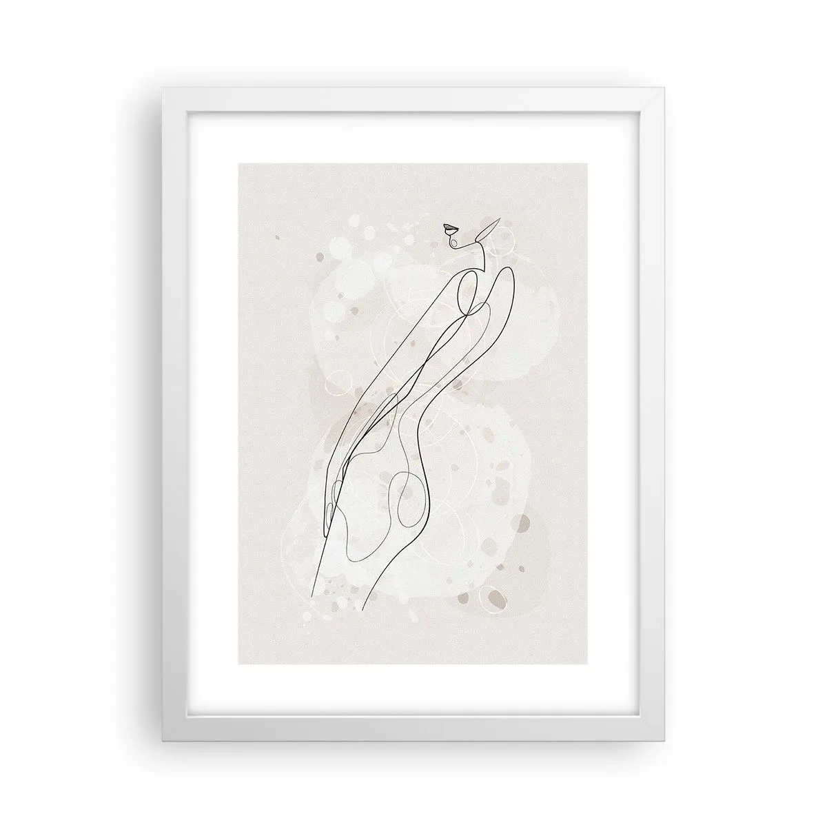 Poster in cornice bianca - Errando con lo sguardo - 30x40 cm