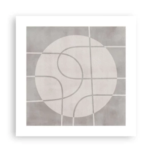 Poster - Tondo e dritto - 40x40 cm