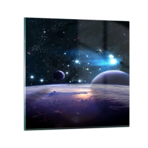 Quadro su vetro - Sempre da soli? - 30x30 cm