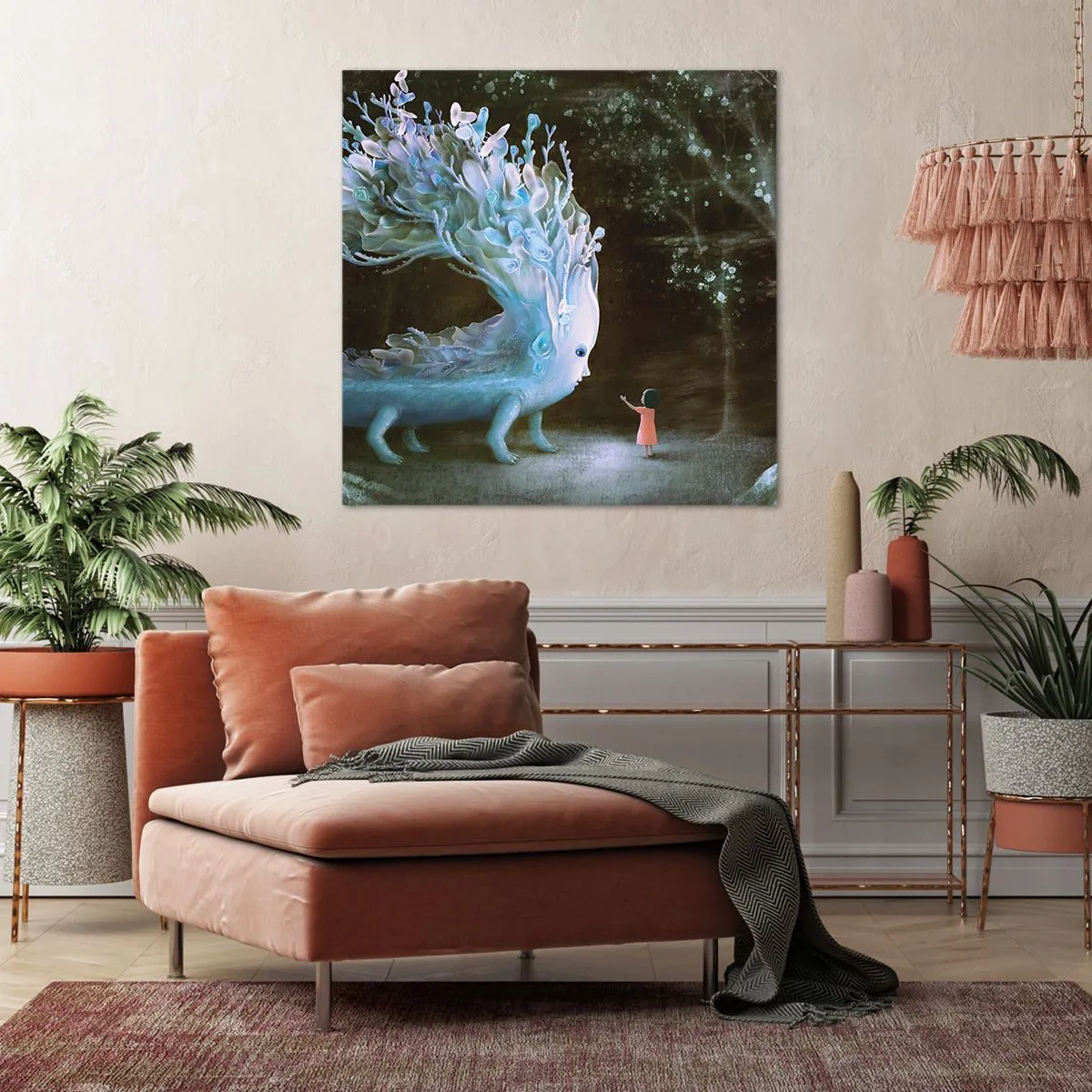 Quadro su tela - Stampe su Tela - Incontro fantastico - 70x70 cm