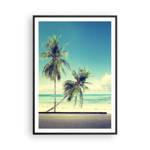 Poster in cornice nera - Tempo di vacanze - 70x100 cm