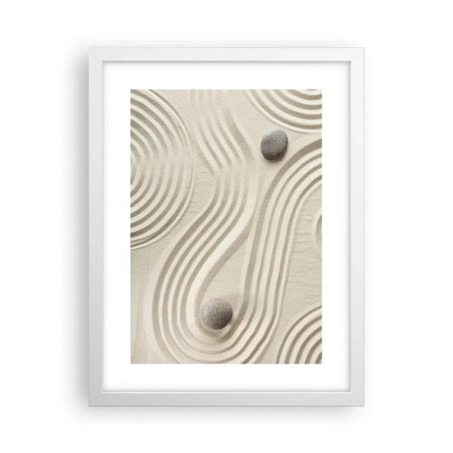 Poster in cornice bianca - Il tocco del calore - 30x40 cm