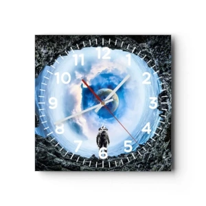 Orologio da parete - Orologio in Vetro - Già vicino a casa - 30x30 cm