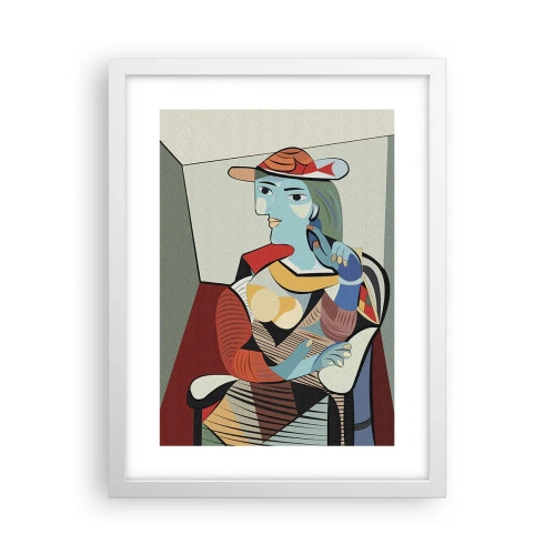 Poster in cornice bianca - Con gli occhi di Picasso - 30x40 cm